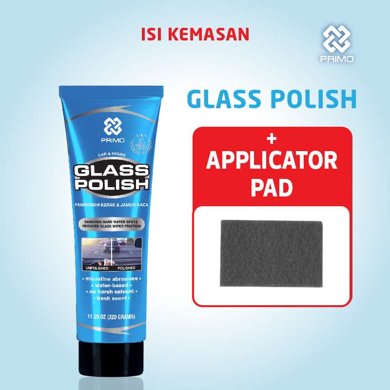 Glass Polish 320gr - Pembersih Kerak Jamur Kaca & Pengkilap Kaca