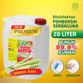 Premium Lemongrass Carbolic Cleaner Citronella 20L - Multipurpose Disinfectant Anti-Germ Cleaner