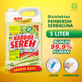 Premium Citronella Carbolic Cleaner 5L - Multi-Purpose Disinfectant Anti-Germ Cleaner