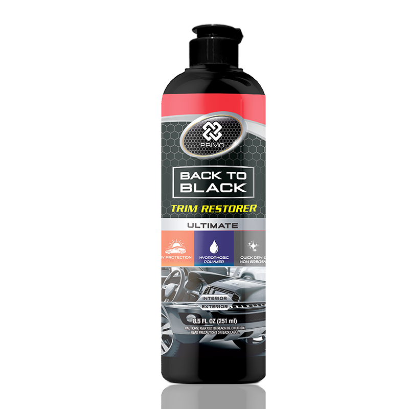 Back to Black Trim Restorer Dressing Plastic Rubber 251mL - Interior Exterior Trim Shiner & Conditioner