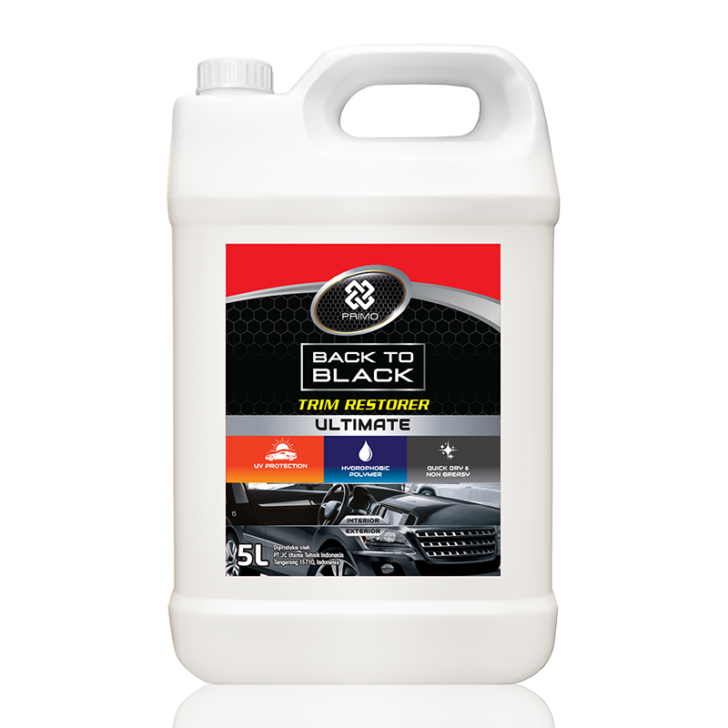 Ultimate Back to Black Trim Restorer Interior & Exterior 5L