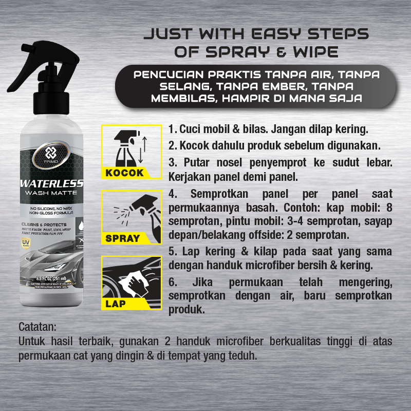 Waterless Wash & Matte 251mL
