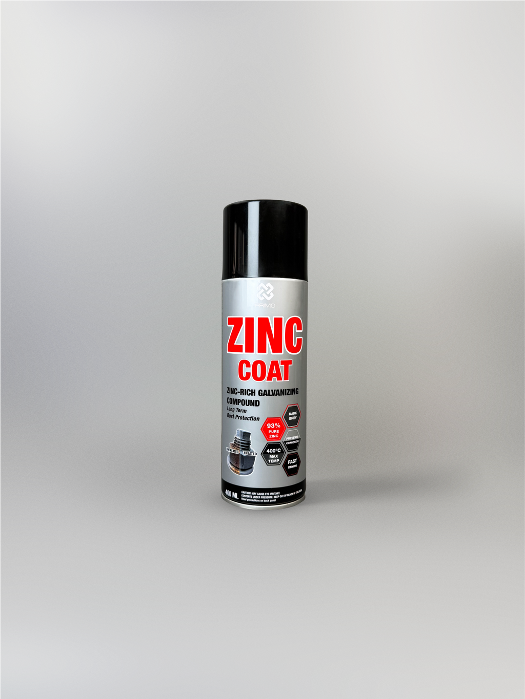 Zinc Coat 400mL - Anti-Rust & Corrosion Paint (Heavy Duty - Dark Grey)