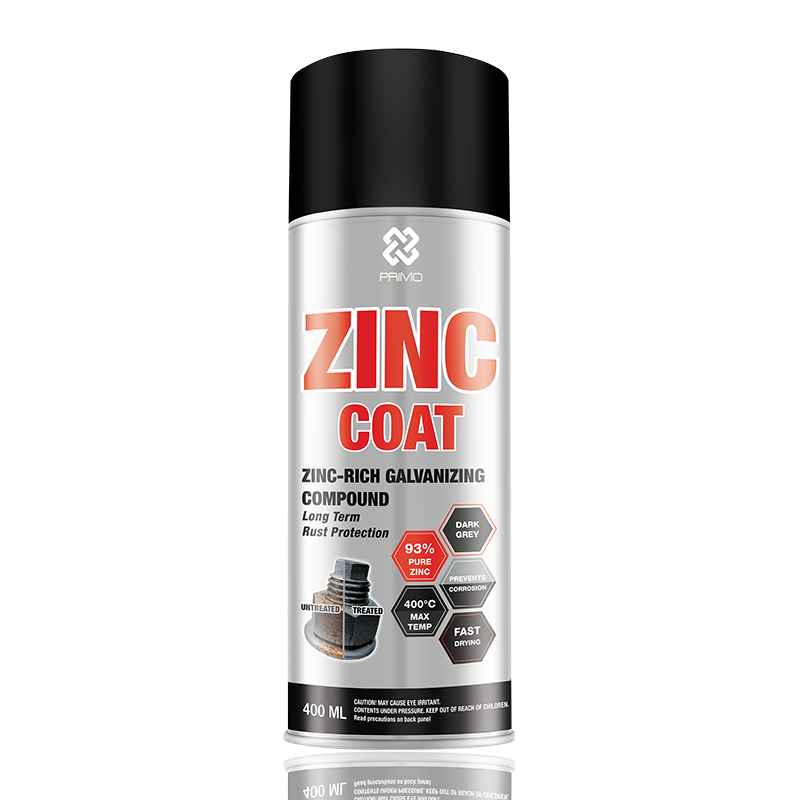 Zinc Coat 400mL - Anti-Rust & Corrosion Paint (Heavy Duty - Dark Grey)