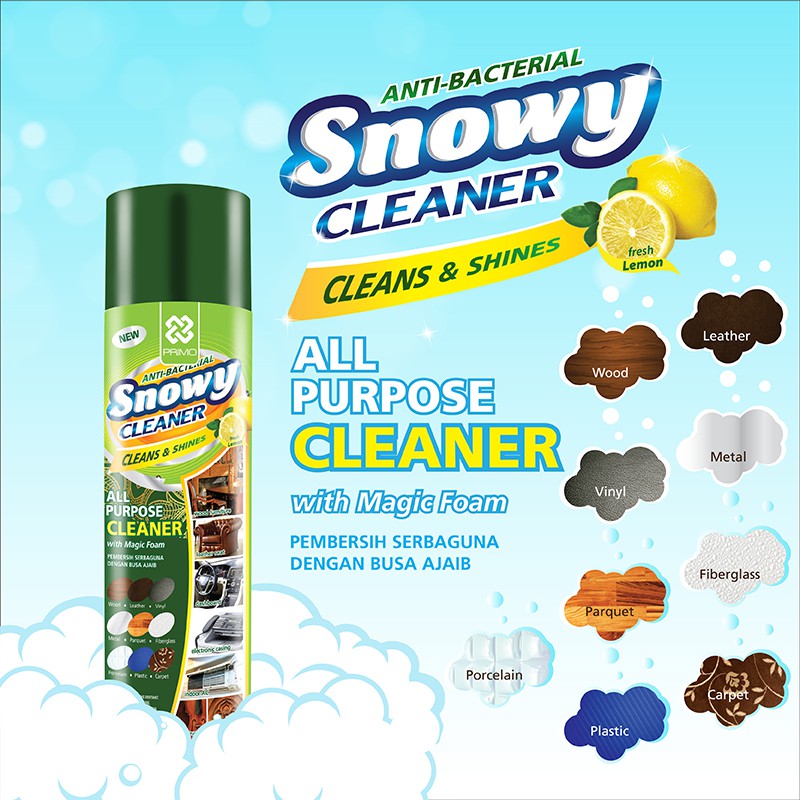 Snowy Cleaner 500mL - Pembersih Serbaguna dengan Foam Ajaib (Multipurpose Foam Cleaner)