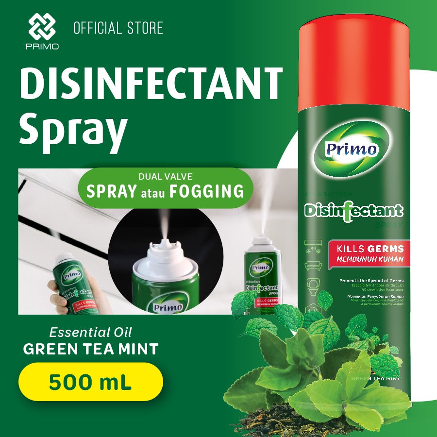 Disinfectant Spray Fogging Air & Surface Greentea Mint 500mL