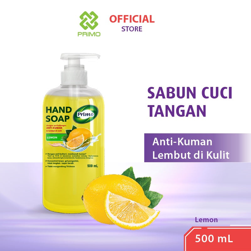Handsoap Lemon 500mL -  Sabun Cuci Tangan Anti Bacterial
