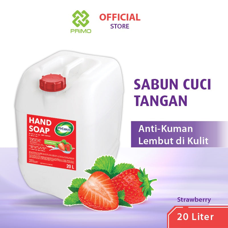 Handsoap Strawberry 20L -  Sabun Cuci Tangan Anti Bacterial