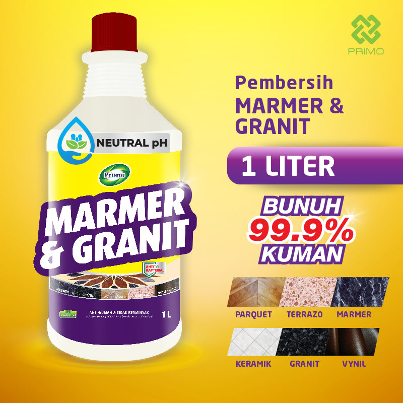 Marble & Granite Cleaner 1L - Antibacterial Marble, Granite, Parquet Floor Cleaner