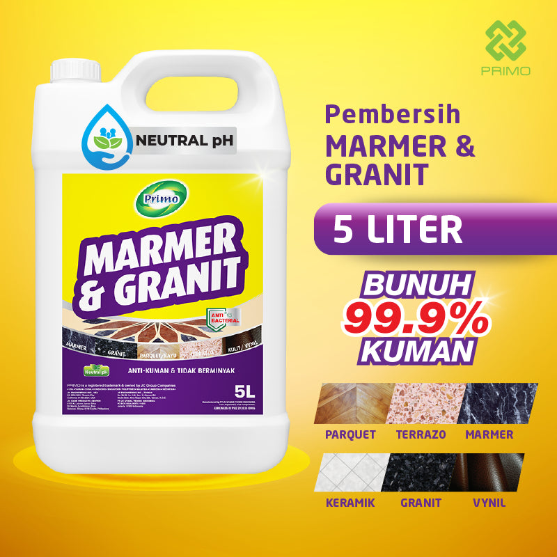 Marble & Granite Cleaner 5L - Antibacterial Marble, Granite, Parquet Floor Cleaner