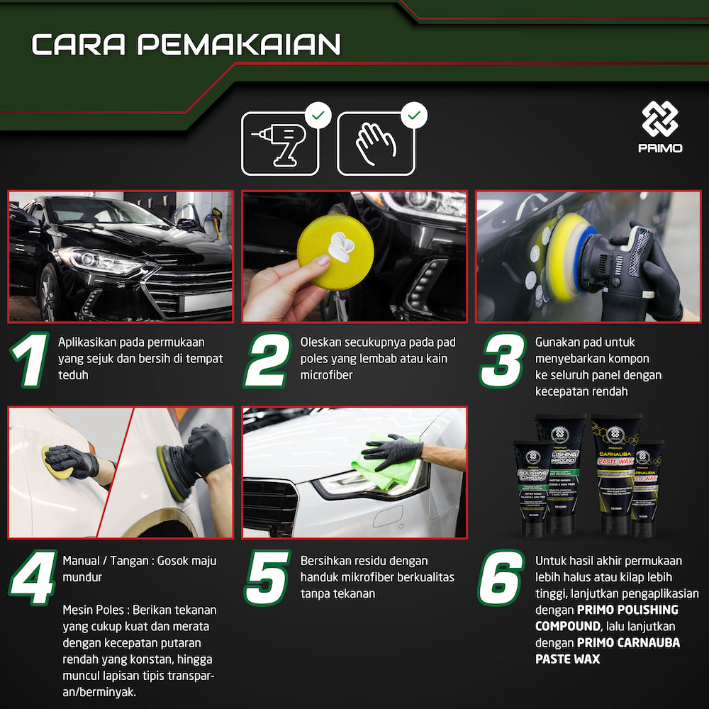Rubbing Compound 300gr - Penghilang Goresan & Baret Heavy Duty