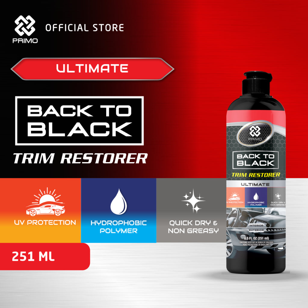 Back to Black Trim Restorer Dressing Plastik Karet 251mL - Pengkilap & Perawatan Trim Interior Exterior
