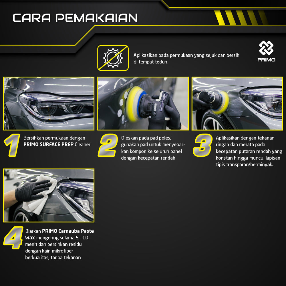 Carnauba Paste Wax 100gr - Pengkilap dan Perlindungan dengan Carnauba Wax