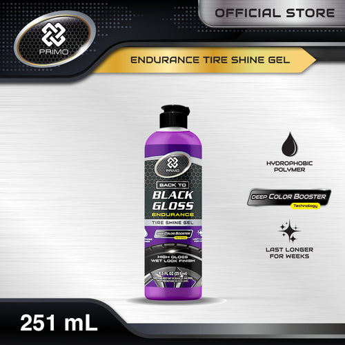 Back to Black Gloss Endurance Tire Shine Gel 251 mL - Pengkilap & Perawatan Ban (Super Gloss, Long Lasting, Colorless)