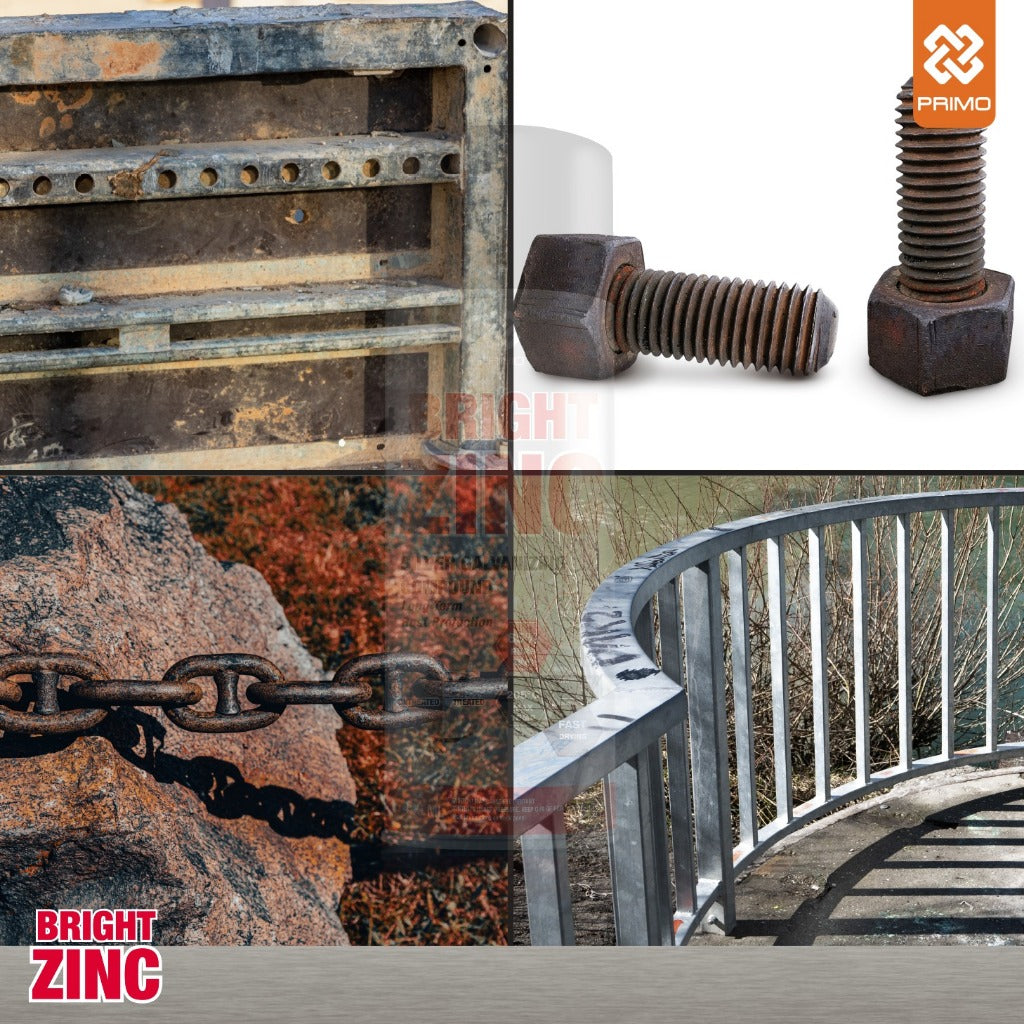 Bright Zinc 400mL - Anti-Rust & Corrosion Paint (Medium Duty - Metallic Silver)