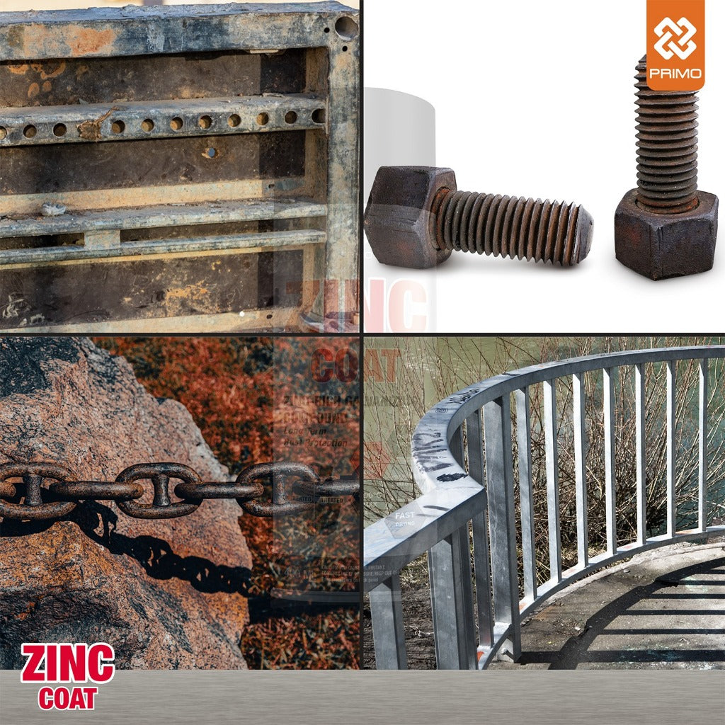 Zinc Coat 400mL - Anti-Rust & Corrosion Paint (Heavy Duty - Dark Grey)