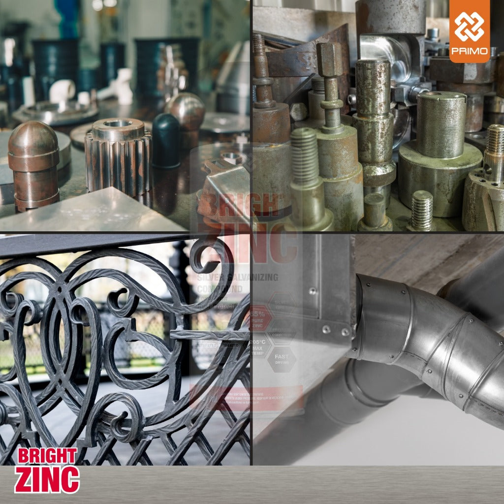 Bright Zinc 400mL - Anti-Rust & Corrosion Paint (Medium Duty - Metallic Silver)
