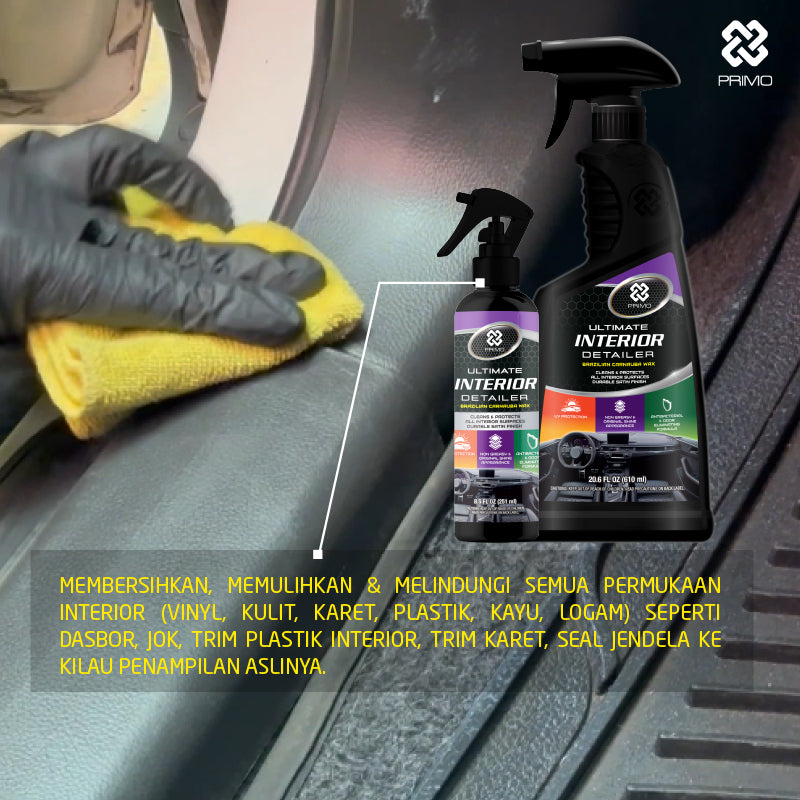 Ultimate Interior Detailer 251mL - Interior Cleaner & Protectant with Carnauba Wax