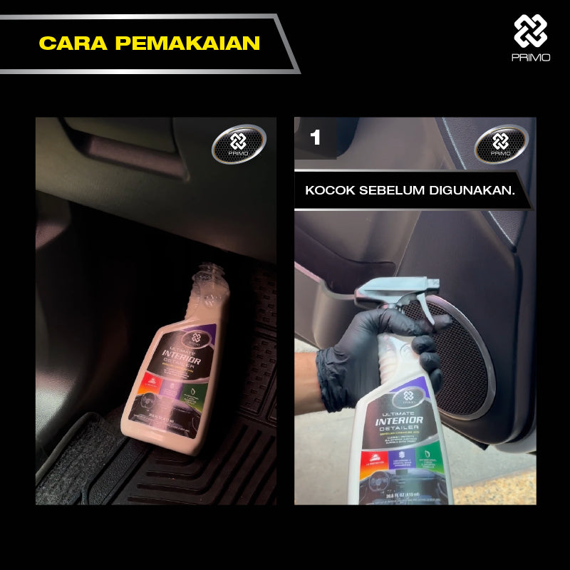 Ultimate Interior Detailer 251mL - Interior Cleaner & Protectant with Carnauba Wax