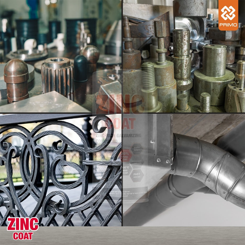 Zinc Coat 400mL - Anti-Rust & Corrosion Paint (Heavy Duty - Dark Grey)