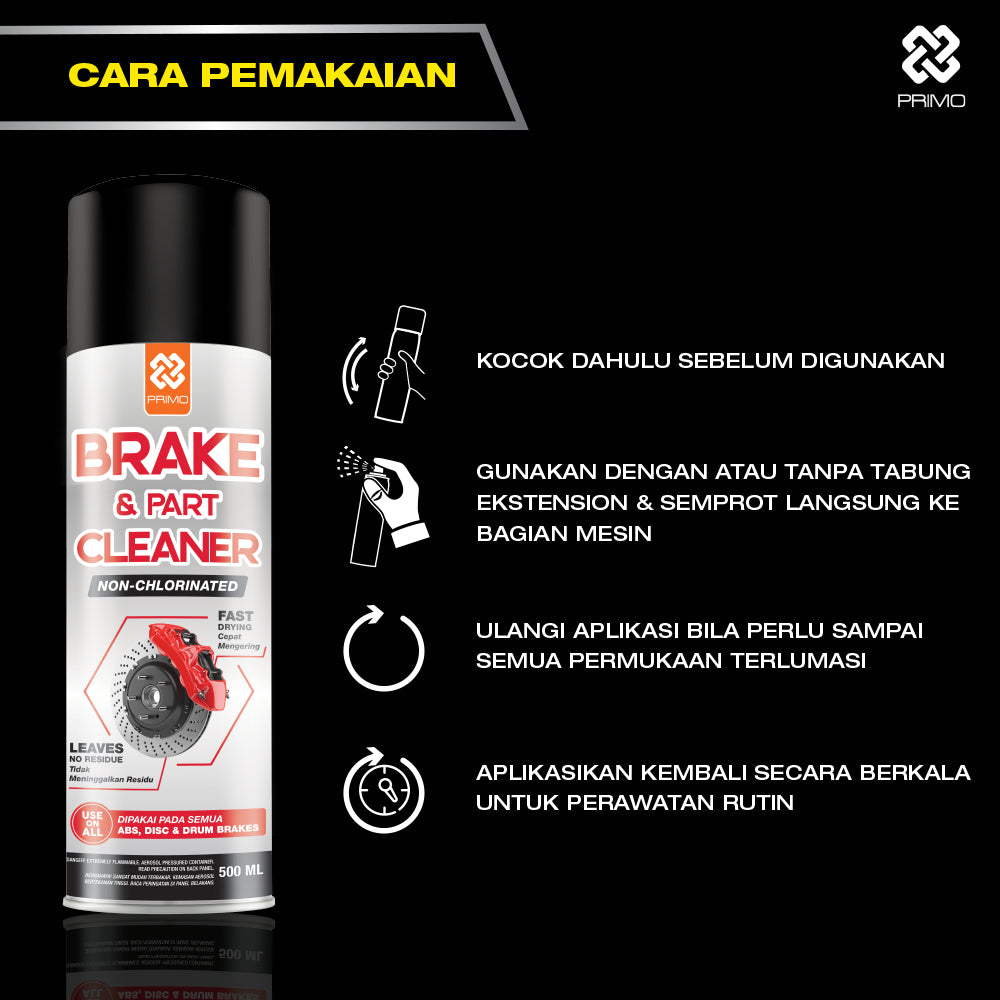 Brake & Part Cleaner 500mL - Pembersih Cakram Rem & Sparepart (Solvent Based)