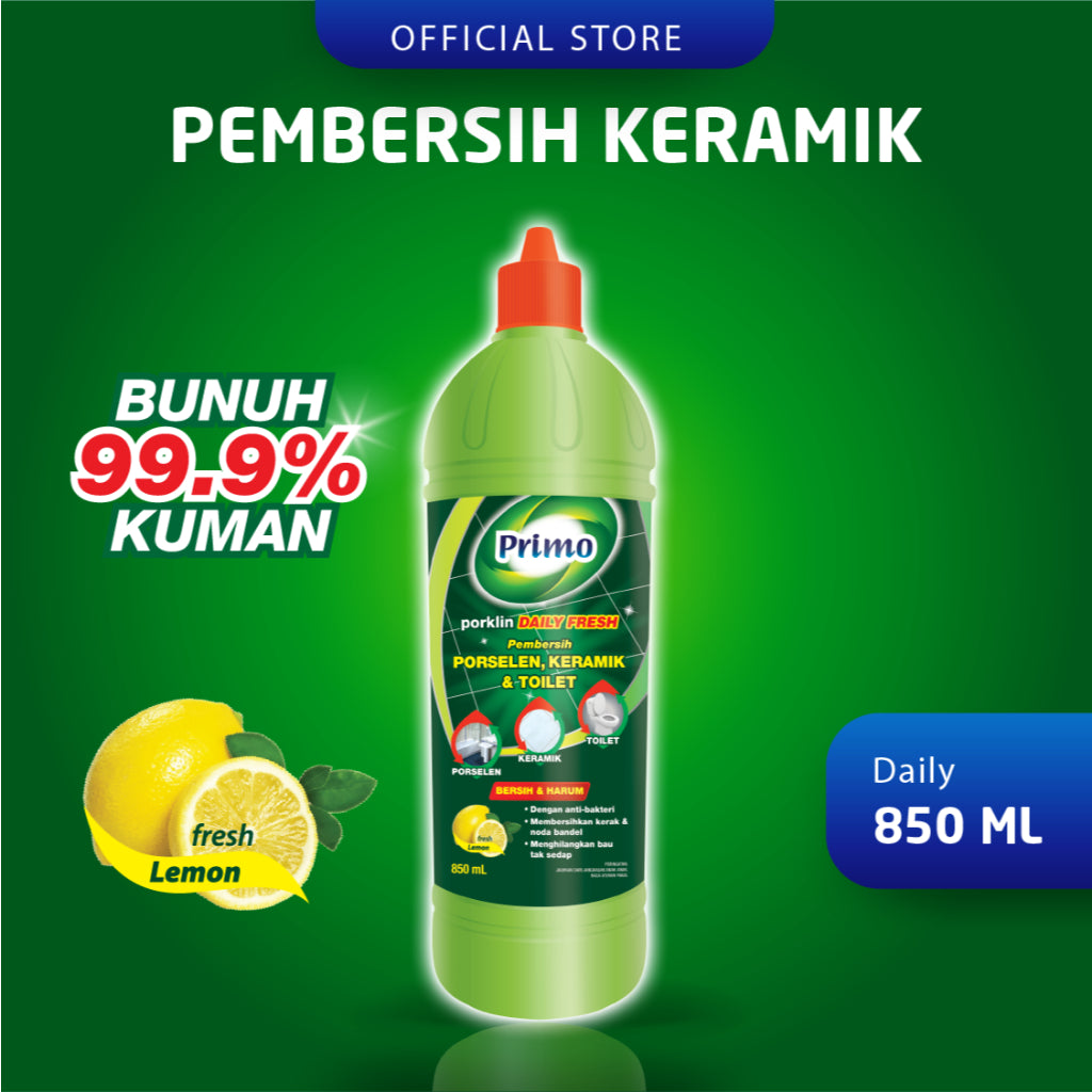 Porklin Daily Fresh 850ml - Porcelain, Ceramic, Bathroom & Toilet Cleaner