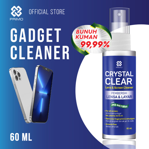 Crystal Clear Gadget Cleaner 60mL - Gadget, Lens, Screen Cleaner, Antiseptic Disinfectant