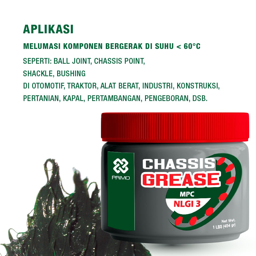 Chasis Grease MPC 3 @227gr - Multipurpose Chassis Grease Tacky Green (NLGI 3)