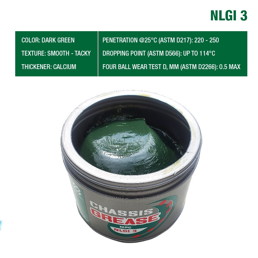 Chasis Grease MPC 3 @15Kg - Multipurpose Chassis Grease Tacky Green (NLGI 3)