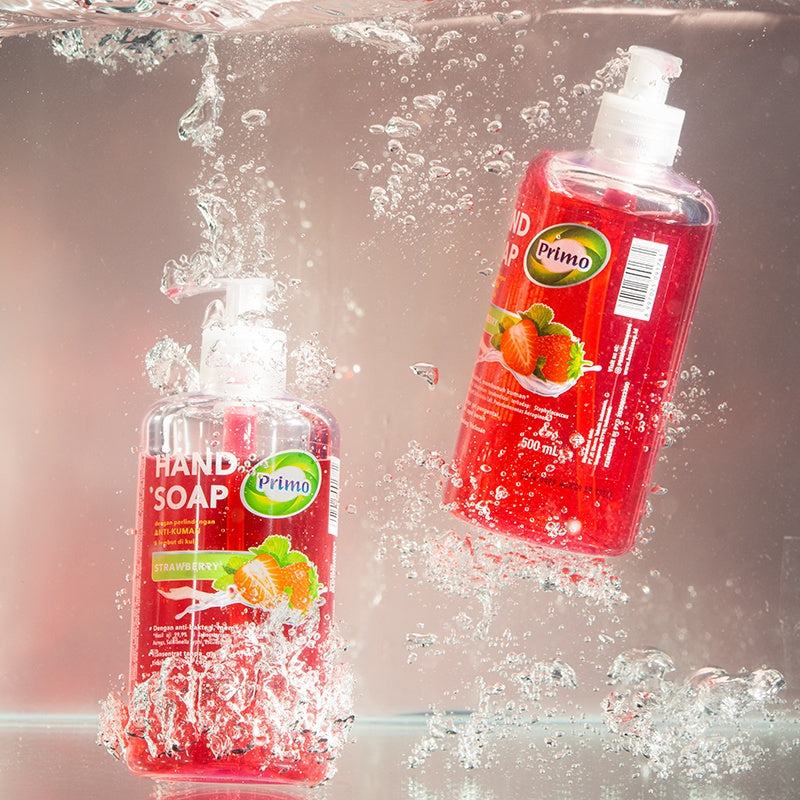 Handsoap Strawberry 12pcs x 400mL -  Sabun Cuci Tangan Anti Bacterial